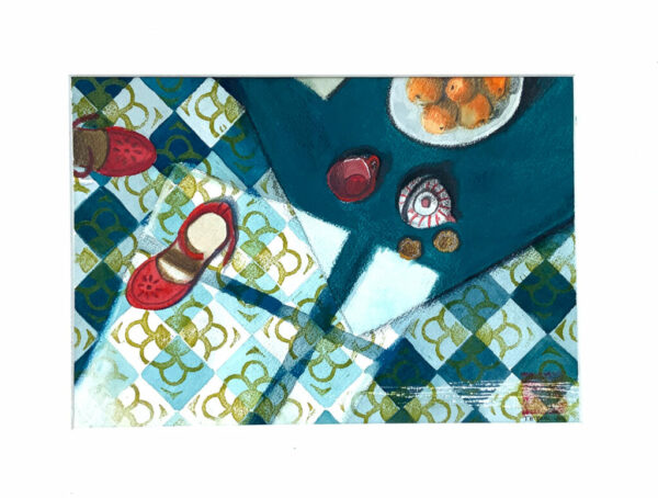 Illustration originale "les chaussures rouges"