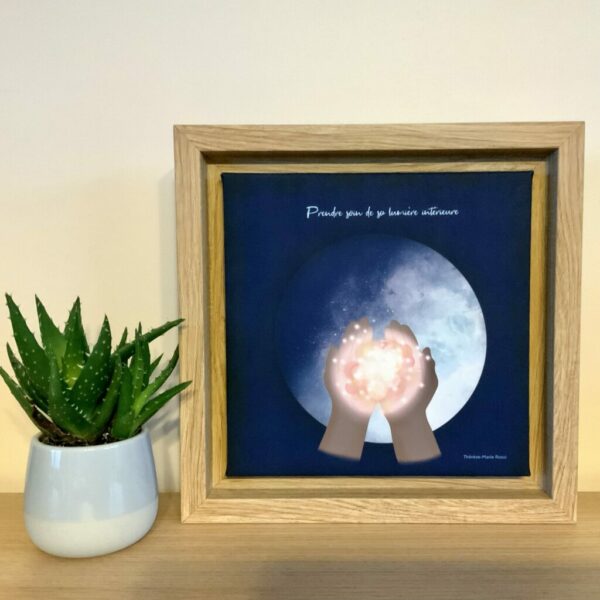 Cadre " Prendre soi de sa lumière intérieure"