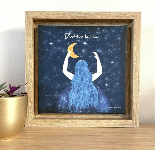 Cadre "Décrocher la lune"