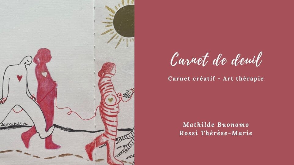 personnage en dessin qui marche pour retrouver la joie du coeur avec un deuil
