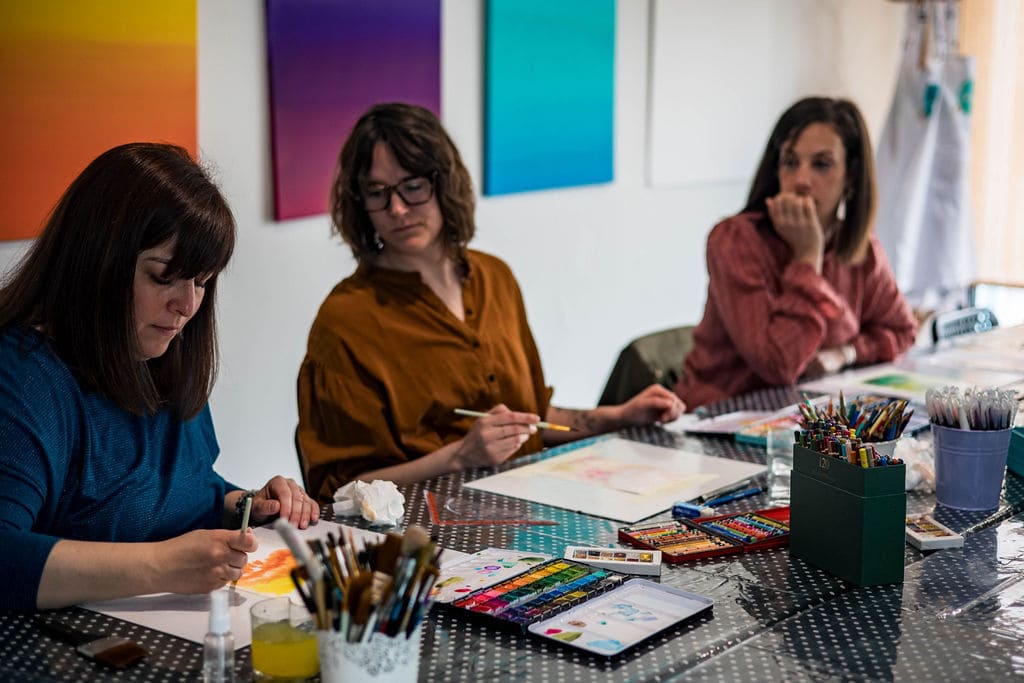 atelier peinture mensuel Mons · atelier dessin Mons · atelier artistique Hyon · cours créatif adulte Mons
