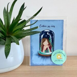 Pack "Cultiver ses rêves" de 5 cartes postales lumineuses