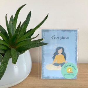 Pack "Faire silence" de 5 cartes postales lumineuses